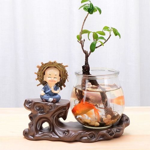 创意摆件客厅装饰品水培花瓶水养绿萝花盆工艺品桌面酒柜插花花瓶
